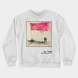 Pink Flag / Minimalist Graphic Artwork Design Crewneck Sweatshirt